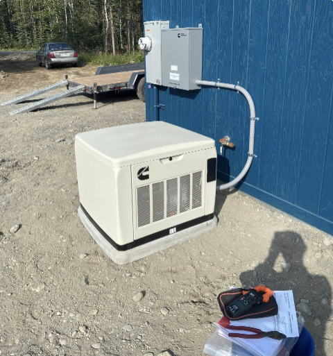 Residential home under construction — rough-in wiring and framing for new build or addition