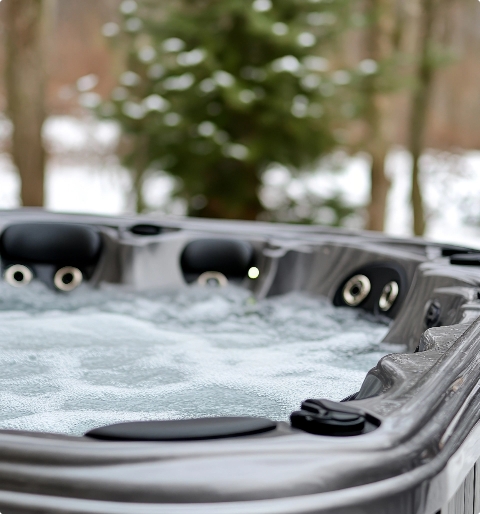 Residential home under construction — rough-in wiring and framing for new build or addition