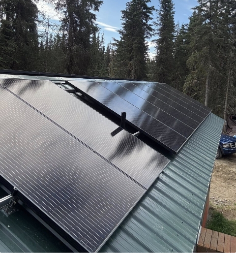 Residential home under construction — rough-in wiring and framing for new build or addition